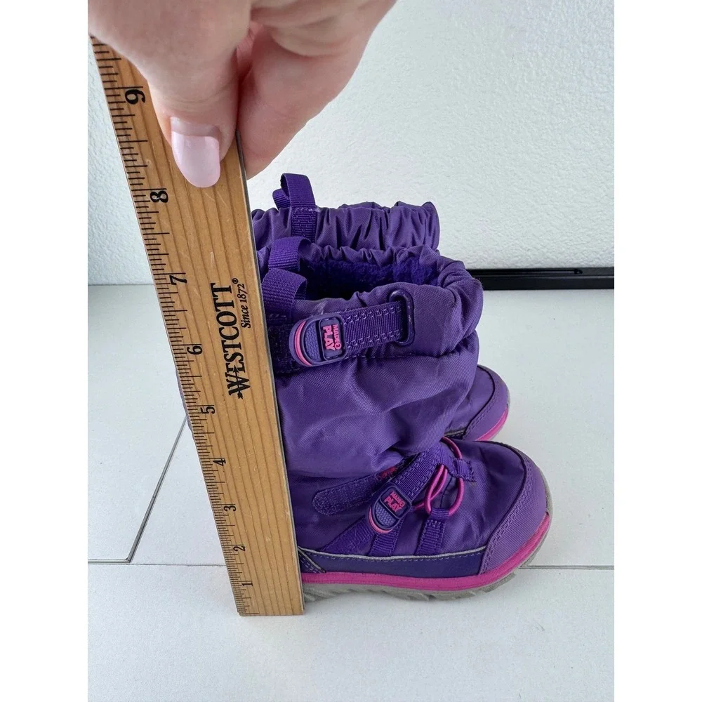 Stride Rite Girls M2P Sneaker Boot Purple‎ Pink 200 Gram Insulation 8 Waterproof